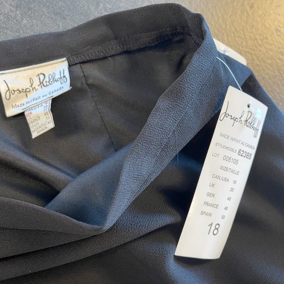 NEW Joseph Ribkoff Black Wide-leg Capri Pants - Picture 6 of 13